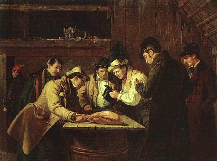 William Sidney Mount Raffling for the Goose Spain oil painting art